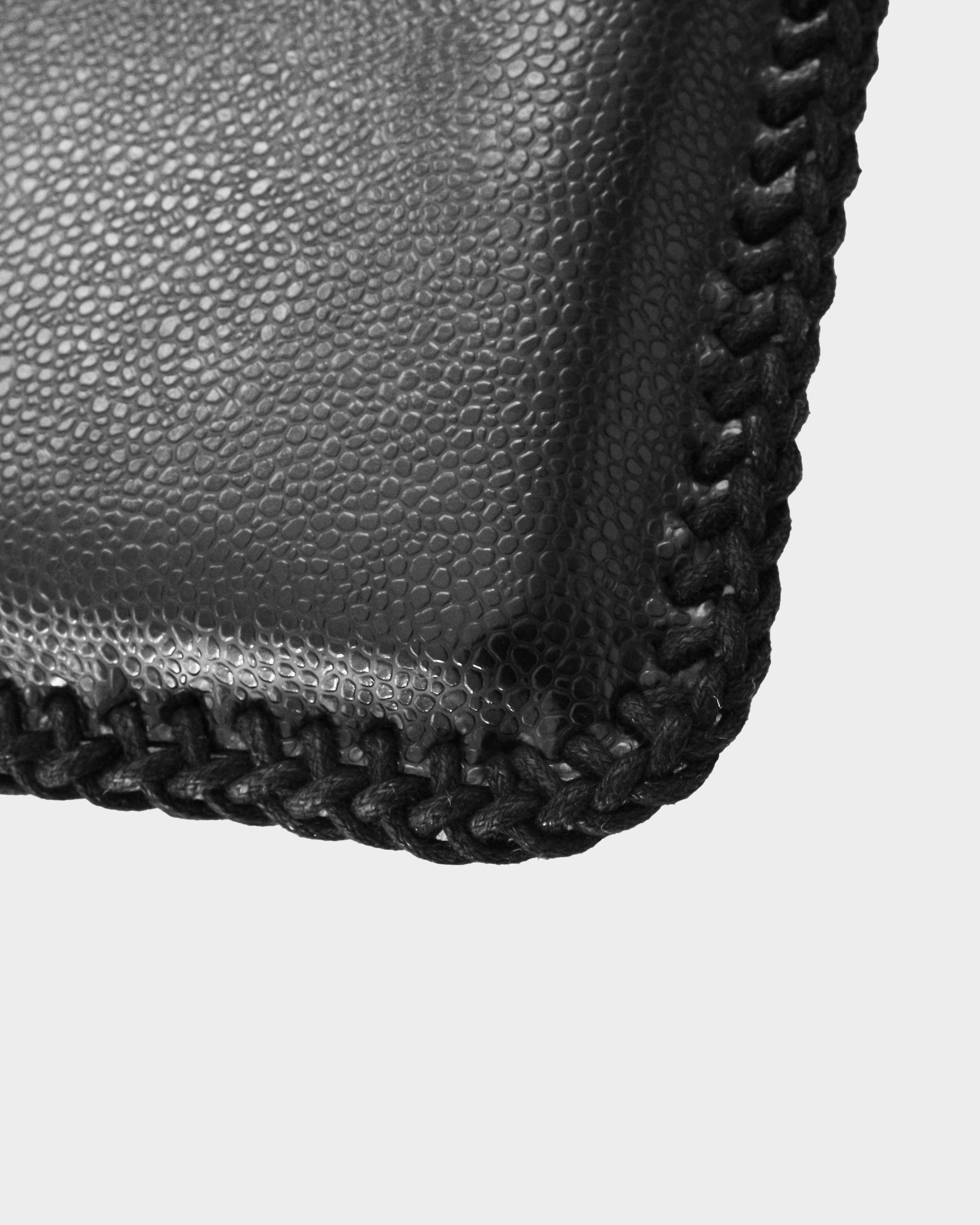 Black T Vegan Leather Ipad Sleeve