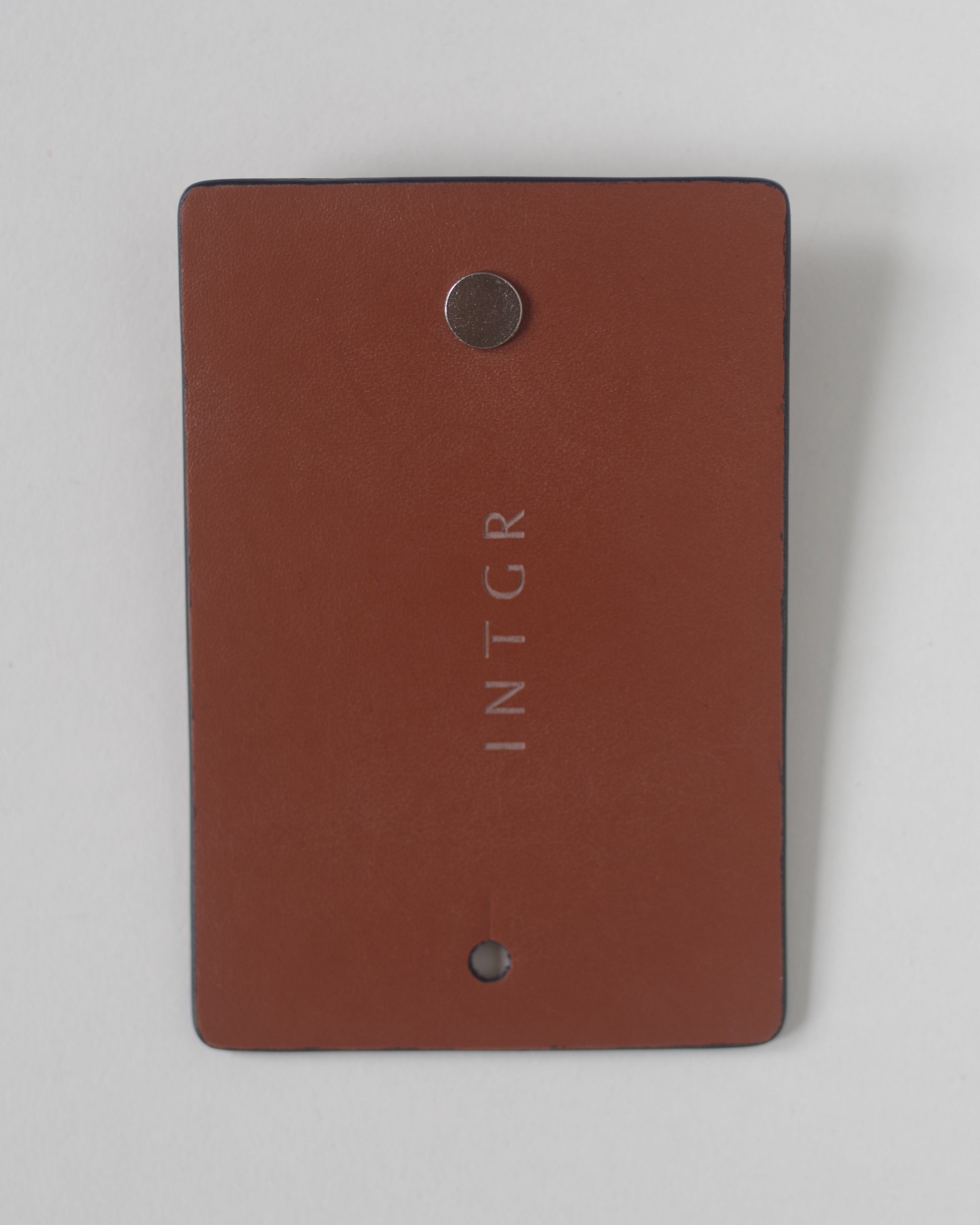 Cognac Vegan Leather Wire Organizer