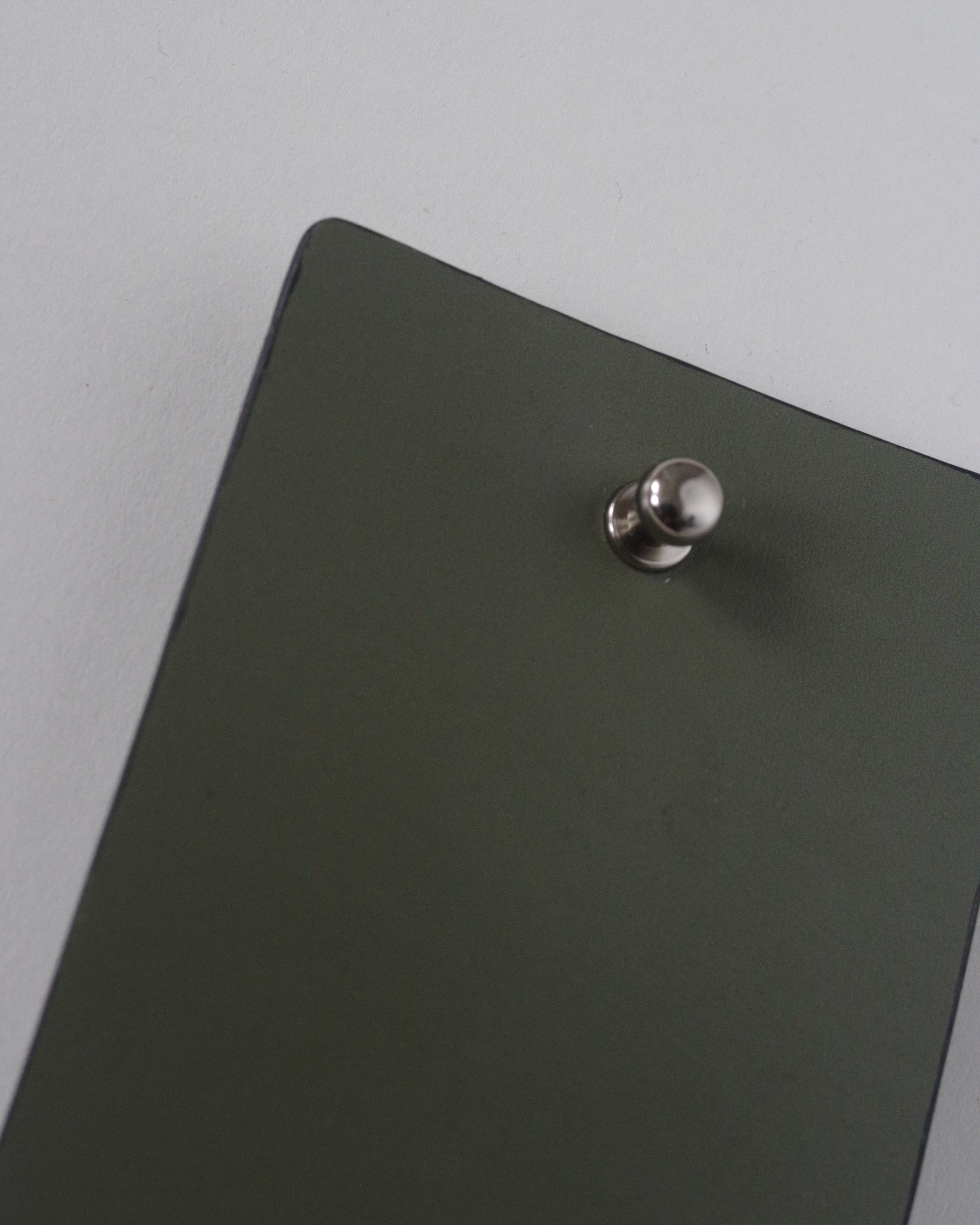 Olive Vegan Leather Wire Organizer