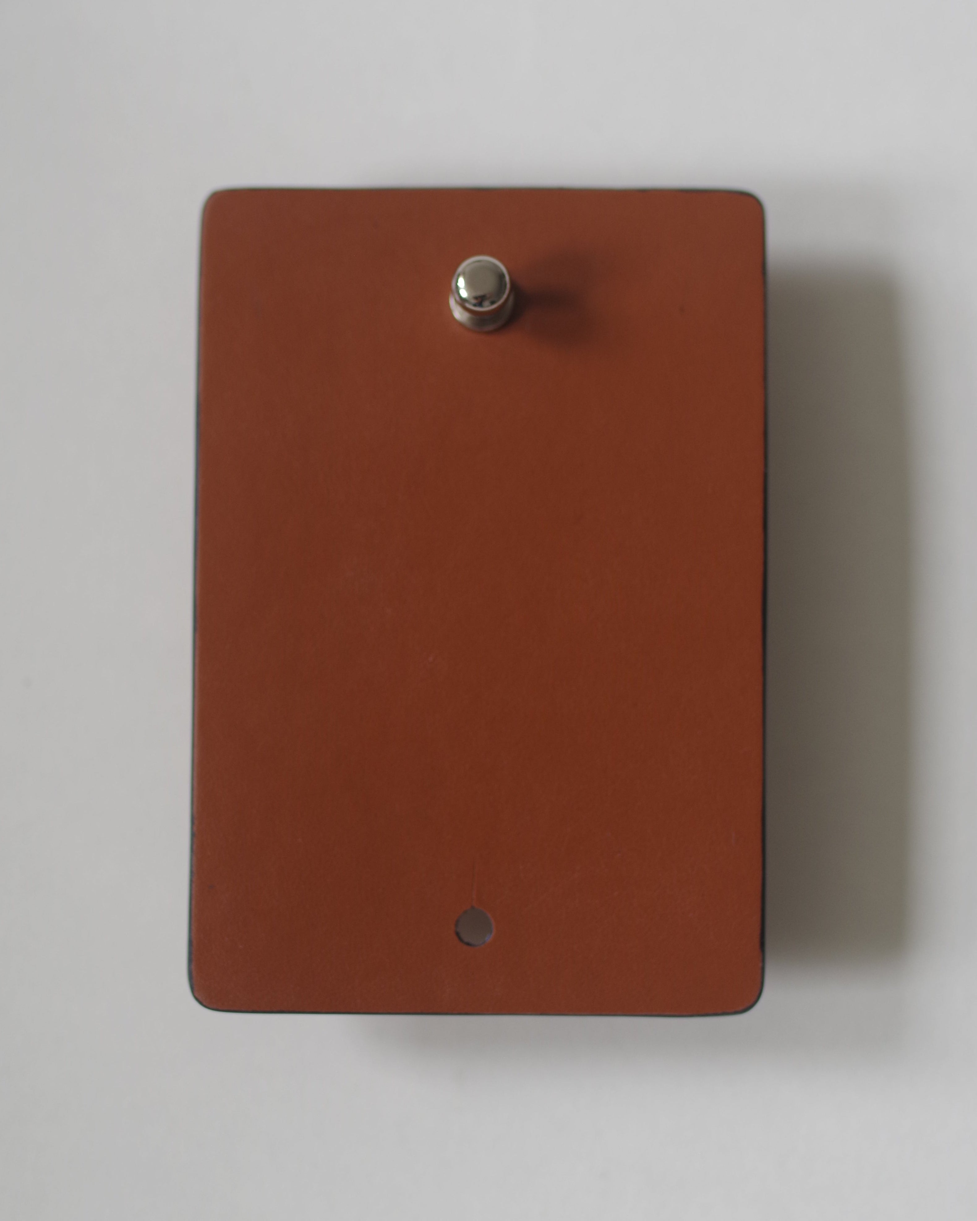 Cognac Vegan Leather Wire Organizer