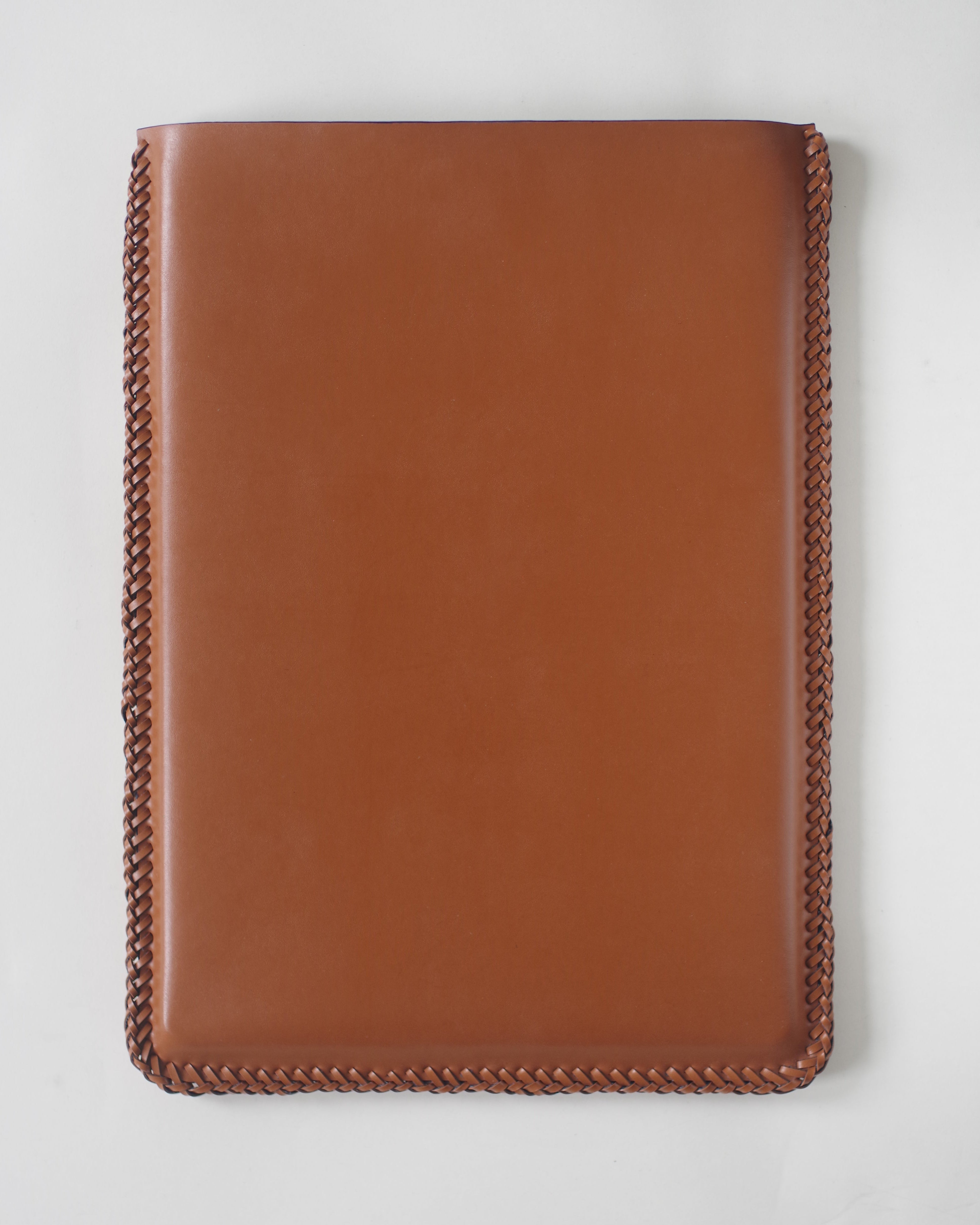Cognac Vegan Leather Laptop Case