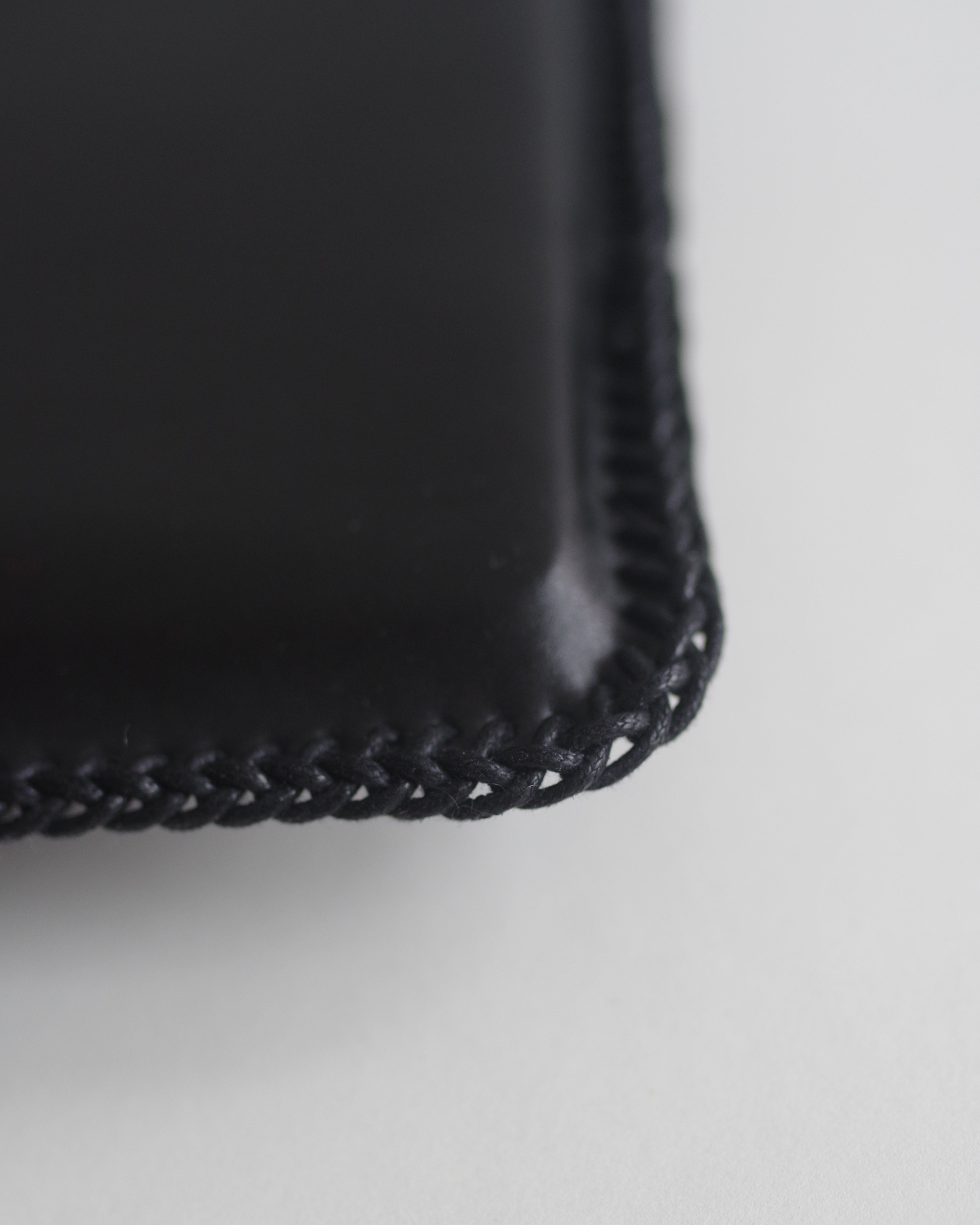 Black Vegan Leather Laptop Case