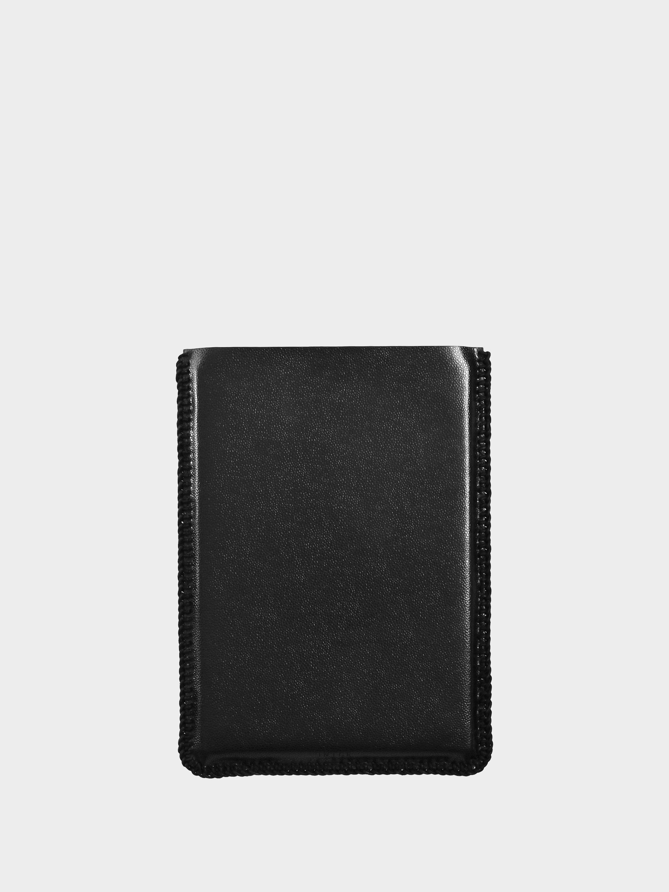 Black T Vegan Leather Laptop Sleeve