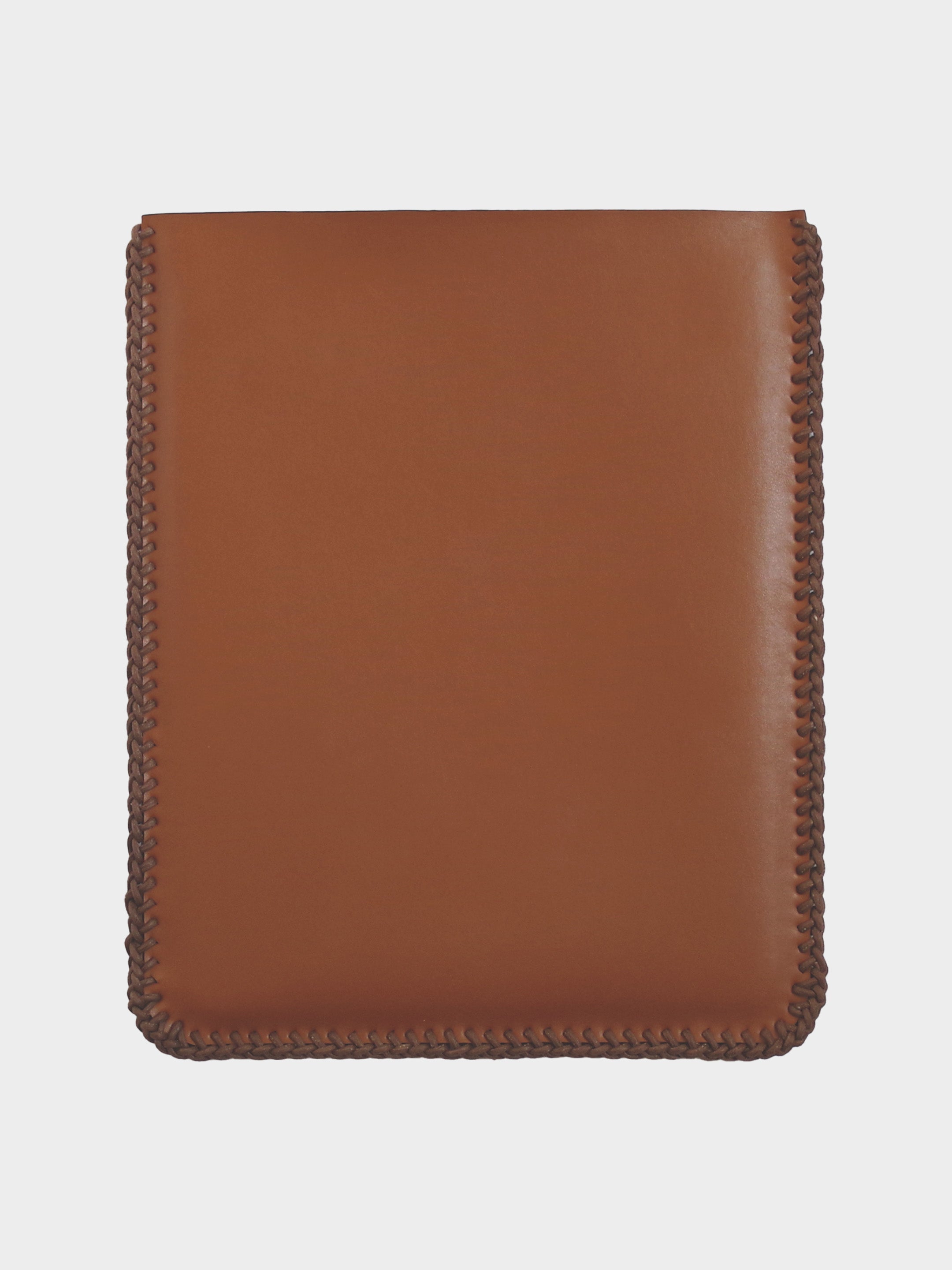 Cognac Vegan Leather Ipad Sleeve