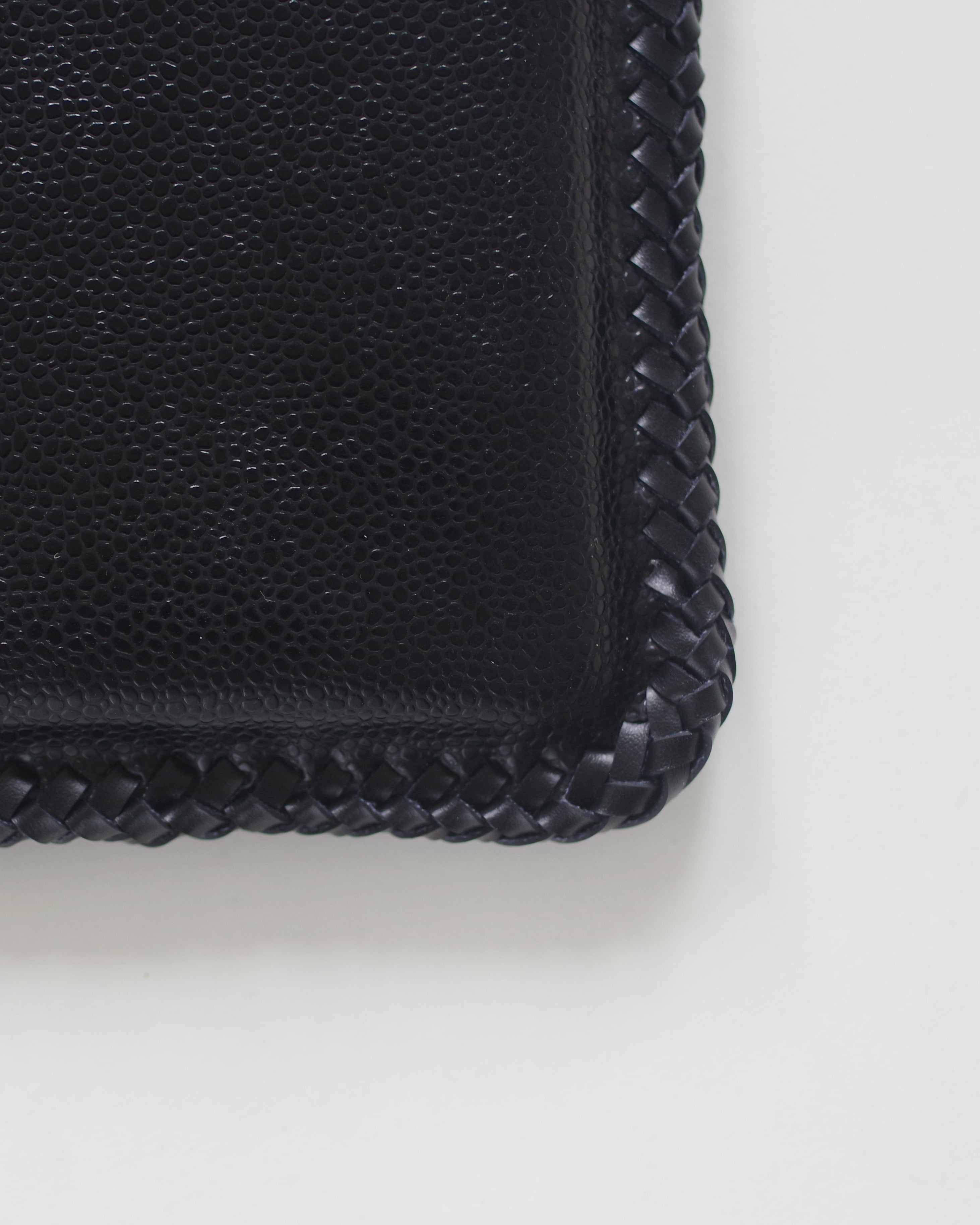 Black T Vegan Leather Laptop Sleeve